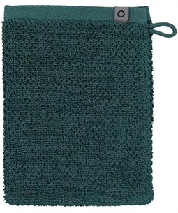Essenza vaskehandske - 16x22 cm - Mørkegrøn - 100% økologisk bomuld - Connect uni bløde vaskeklude